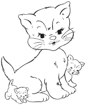 cats coloring pages