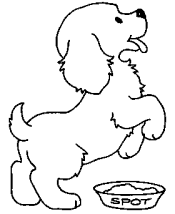 dog coloring page