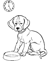 dog coloring page