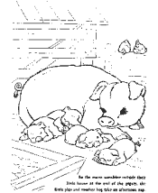 farm animal coloring page