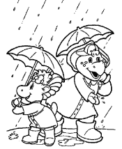 barney coloring pages