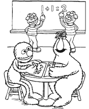 sesame street coloring pages