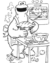 sesame street coloring page