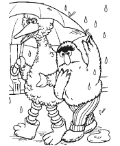 sesame street coloring page