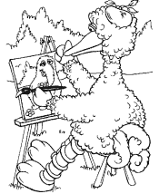 sesame street coloring pages