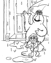 sesame street coloring page