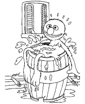 sesame street coloring page