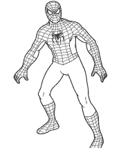 super hero coloring page