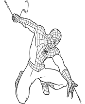 super hero coloring page