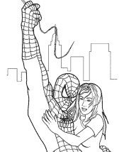 super hero coloring page