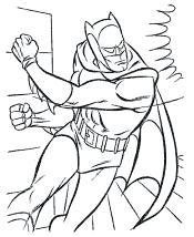 superhero coloring page