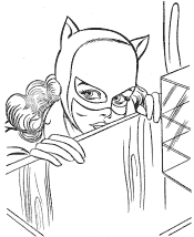 superhero coloring page