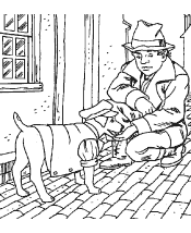 wishbone coloring page