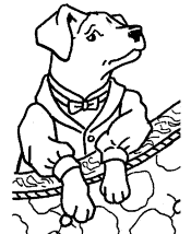 wishbone coloring page