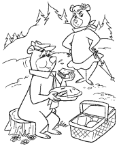 yogi bear coloring pages