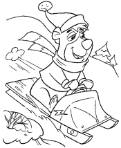 yogi bear coloring page