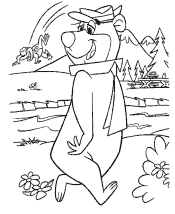 yogi bear coloring pages