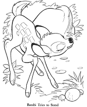 bambi coloring page