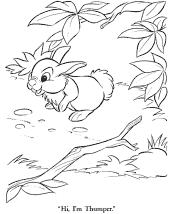 bambi coloring pages