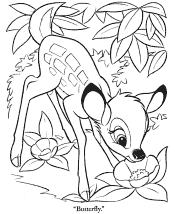bambi coloring pages