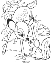 bambi coloring page