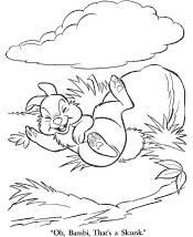 bambi coloring pages