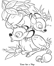 bambi coloring page