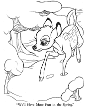 bambi coloring page