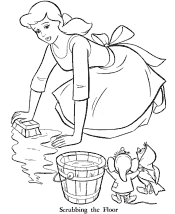 cinderella coloring pages