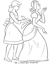 cinderella coloring pages