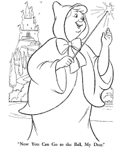 Fairy Tale Cinderella coloring pages