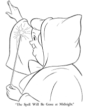Fairy Tale Cinderella coloring page