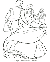 Fairy Tale Cinderella coloring page