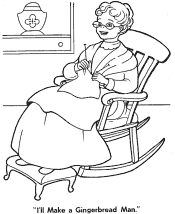 gingerbread man coloring pages