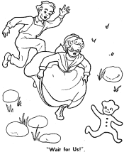 gingerbread man coloring pages