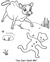 gingerbread man coloring pages