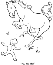 gingerbread man coloring page