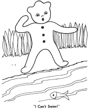 gingerbread man coloring pages