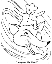 gingerbread man coloring page