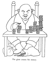 Jack and the Beanstalk coloring pages