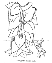 Jack and the Beanstalk coloring pages