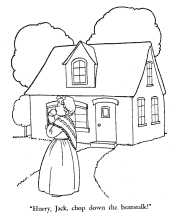 Jack and the Beanstalk coloring page