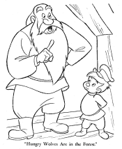 Peter and the Wolf coloring pages