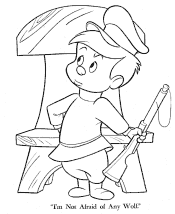 Peter and the Wolf coloring page