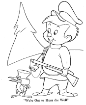 Peter and the Wolf coloring pages