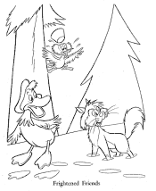 Peter and the Wolf coloring page