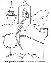 rapunzel coloring pages
