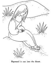 rapunzel coloring page