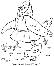 little red hen coloring pages