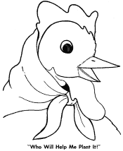 little red hen coloring pages